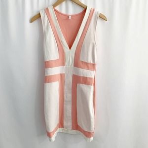 Cherry Mellow Pink and White Dress L